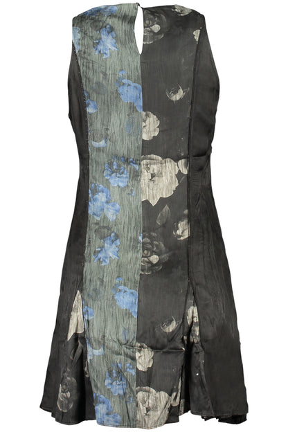 DESIGUAL SHORT DRESS FOR WOMEN IN BLACK