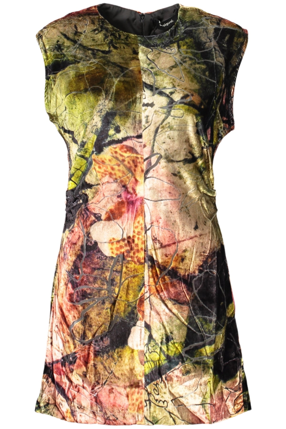 DESIGUAL SHORT DRESS FOR WOMEN IN GREEN