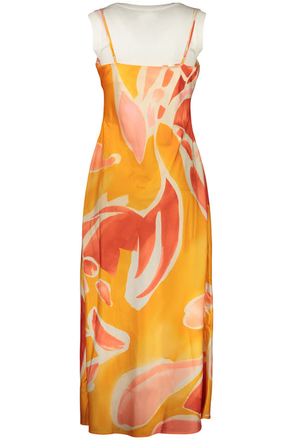 DESIGUAL WOMEN'S LONG DRESS ORANGE