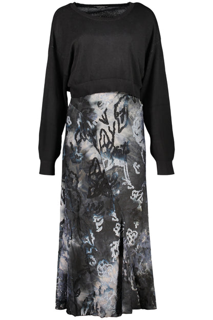 DESIGUAL WOMEN'S LONG BLUE DRESS
