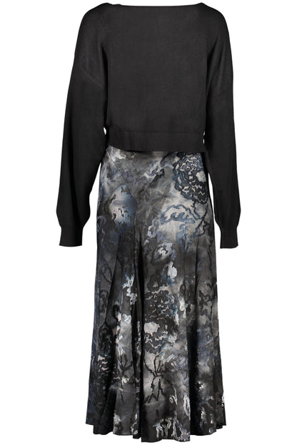 DESIGUAL WOMEN'S LONG BLUE DRESS