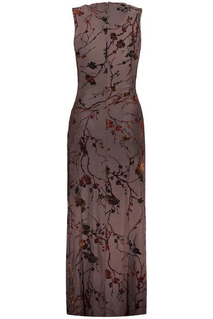 DESIGUAL WOMEN'S LONG DRESS IN BROWN