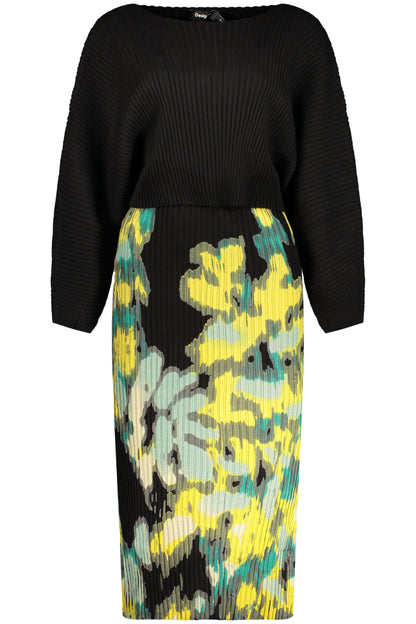 ROBE LONGUE NOIRE POUR FEMME DESIGUAL