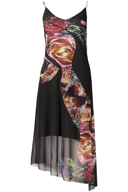 DESIGUAL WOMEN'S LONG BLACK DRESS