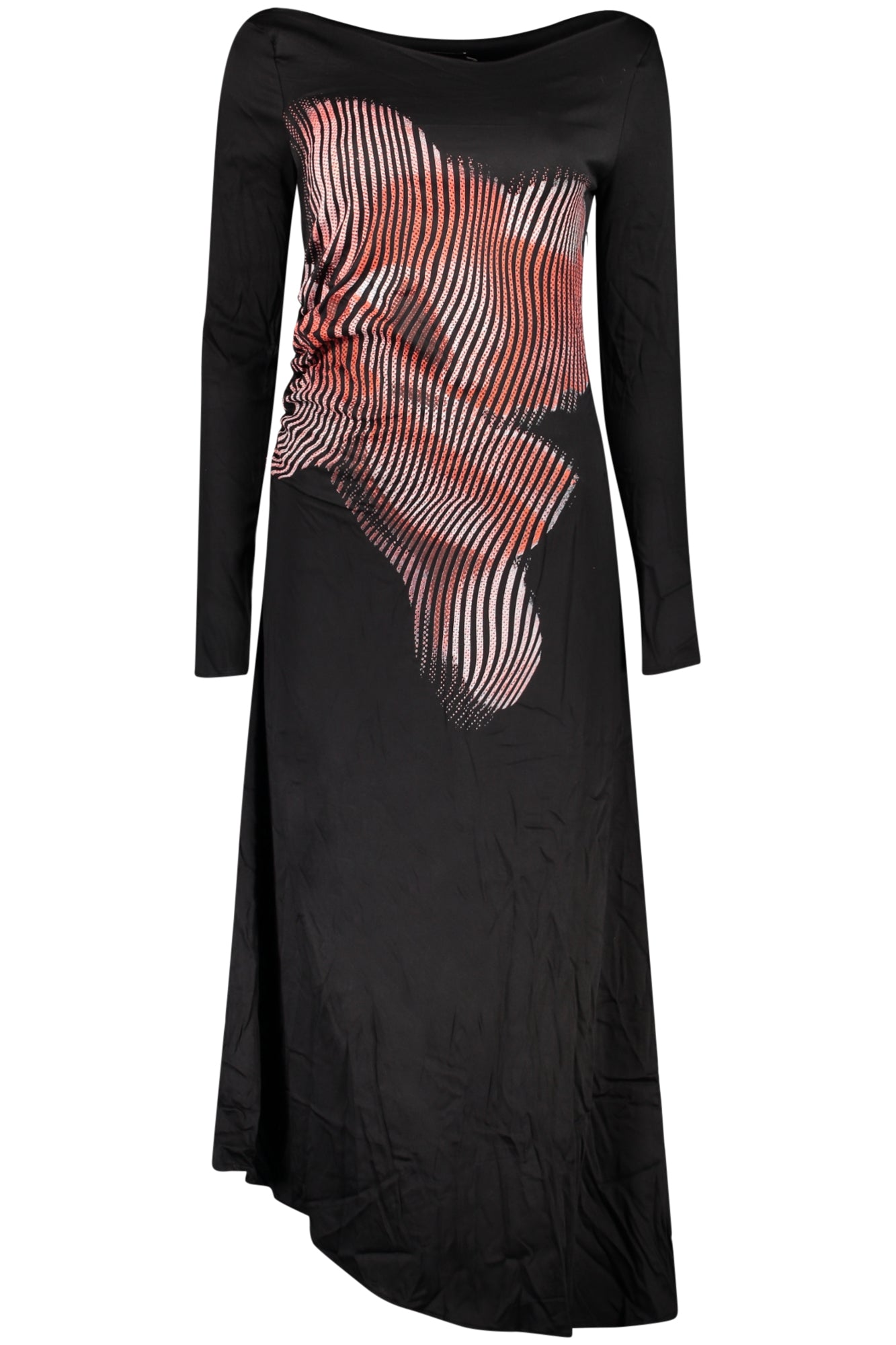 DESIGUAL WOMEN'S LONG BLACK DRESS