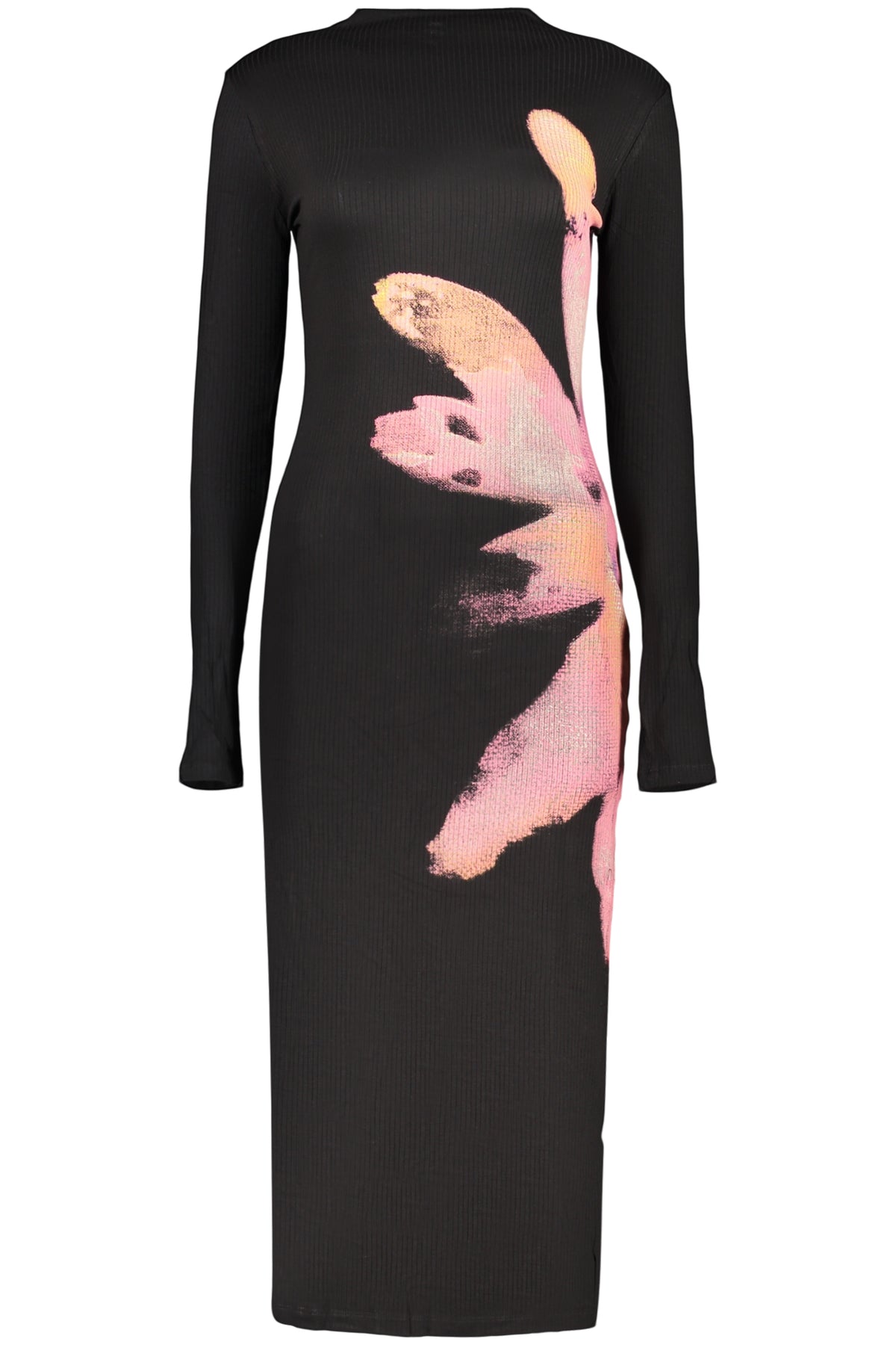 DESIGUAL WOMEN'S LONG BLACK DRESS