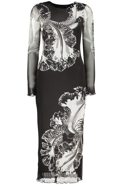 DESIGUAL WOMEN'S LONG BLACK DRESS