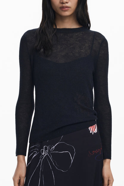 DESIGUAL WOMEN'S LONG BLACK DRESS