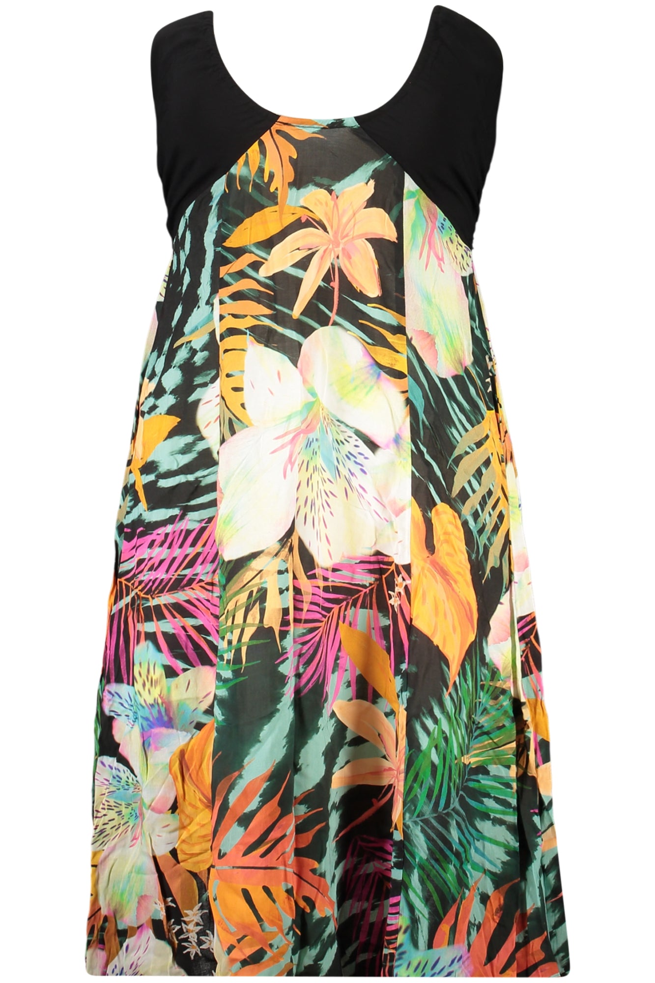 DESIGUAL WOMEN'S LONG BLACK DRESS