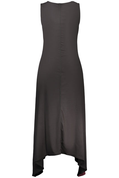 DESIGUAL WOMEN'S LONG BLACK DRESS
