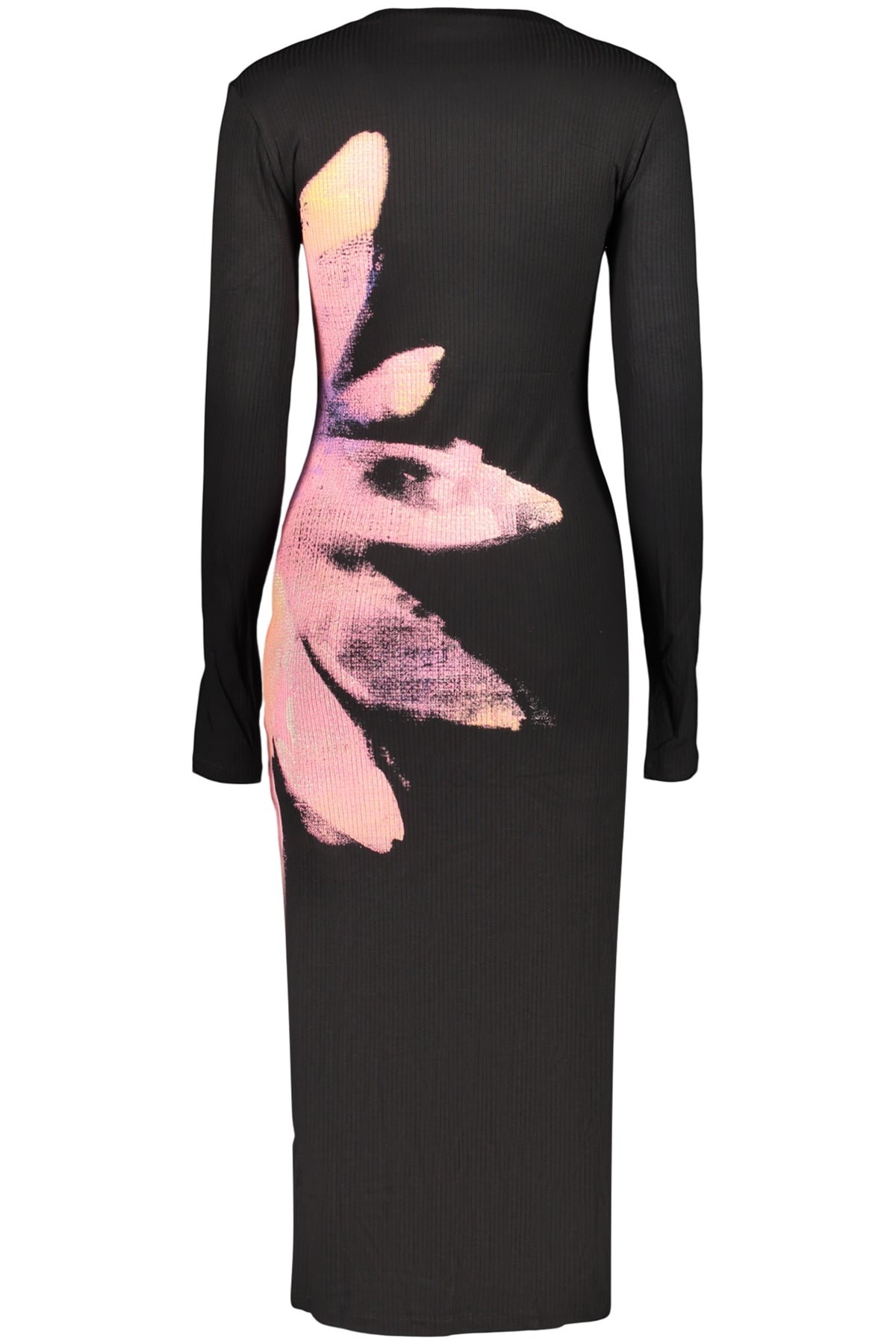 DESIGUAL WOMEN'S LONG BLACK DRESS