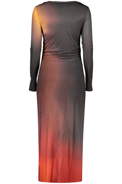 DESIGUAL WOMEN'S LONG BLACK DRESS