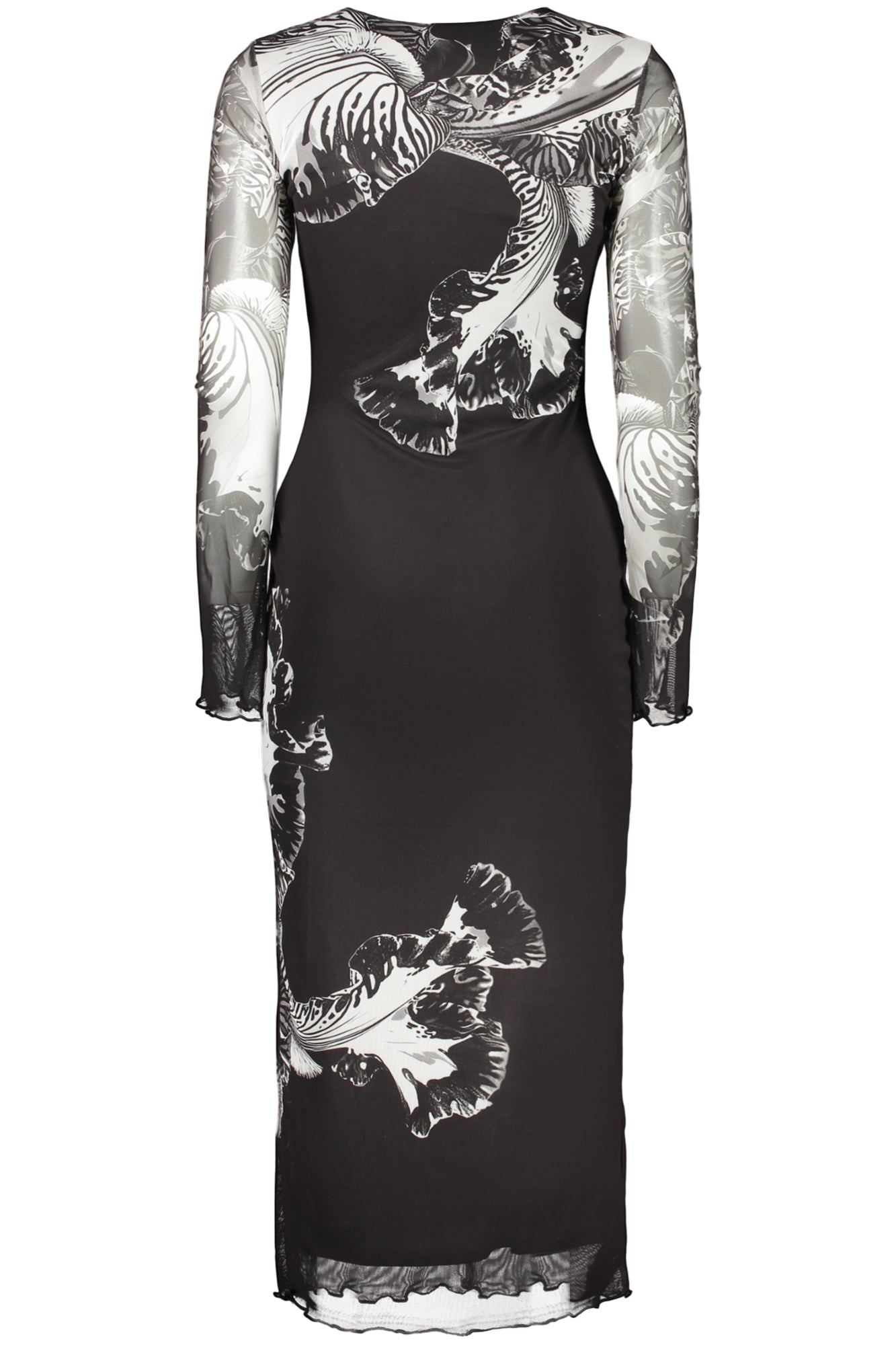 DESIGUAL WOMEN'S LONG BLACK DRESS