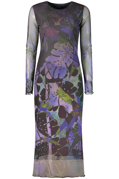 ROBE LONGUE VIOLETTE POUR FEMME DESIGUAL
