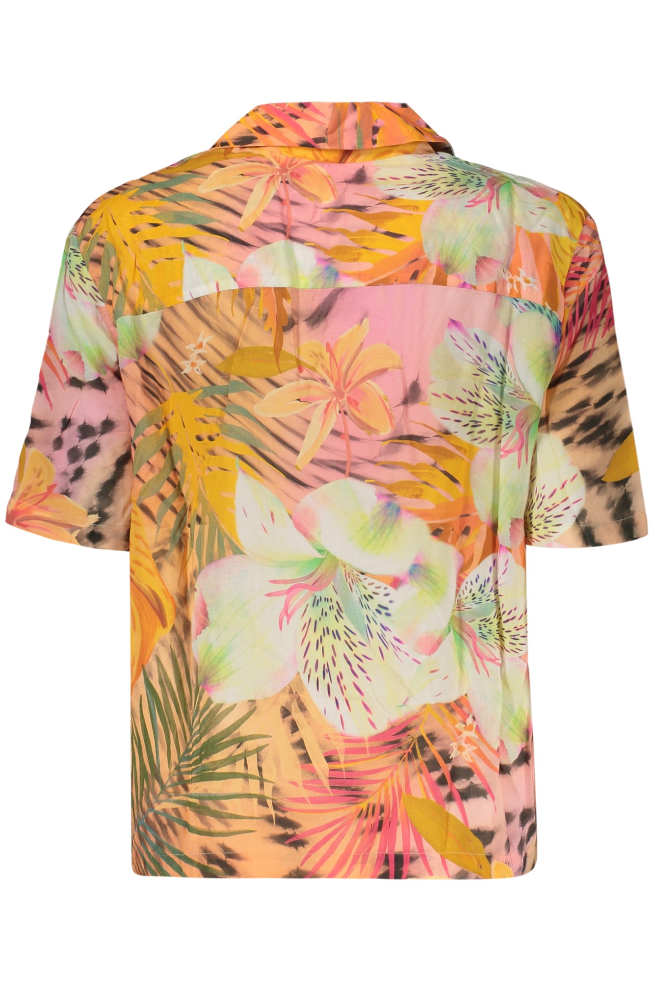 DESIGUAL WOMEN'S SHORT-SLEEVED SHIRT, ORANGE