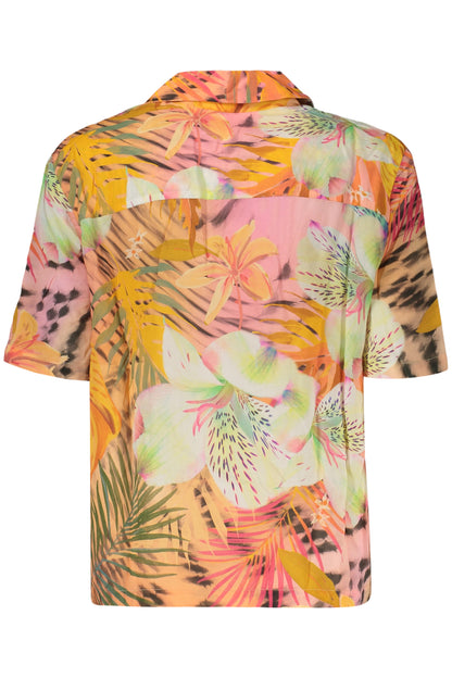 DESIGUAL WOMEN'S SHORT-SLEEVED SHIRT, ORANGE