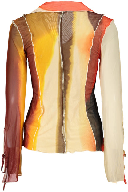 DESIGUAL WOMEN'S LONG-SLEEVED SHIRT, BEIGE