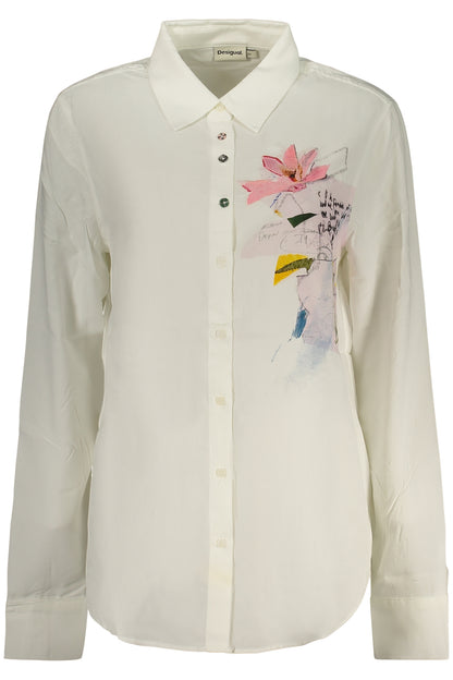 Chemise blanche à manches longues pour femme DESIGUAL