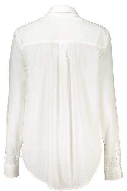 DESIGUAL WOMEN'S LONG SLEEVE SHIRT WHITE