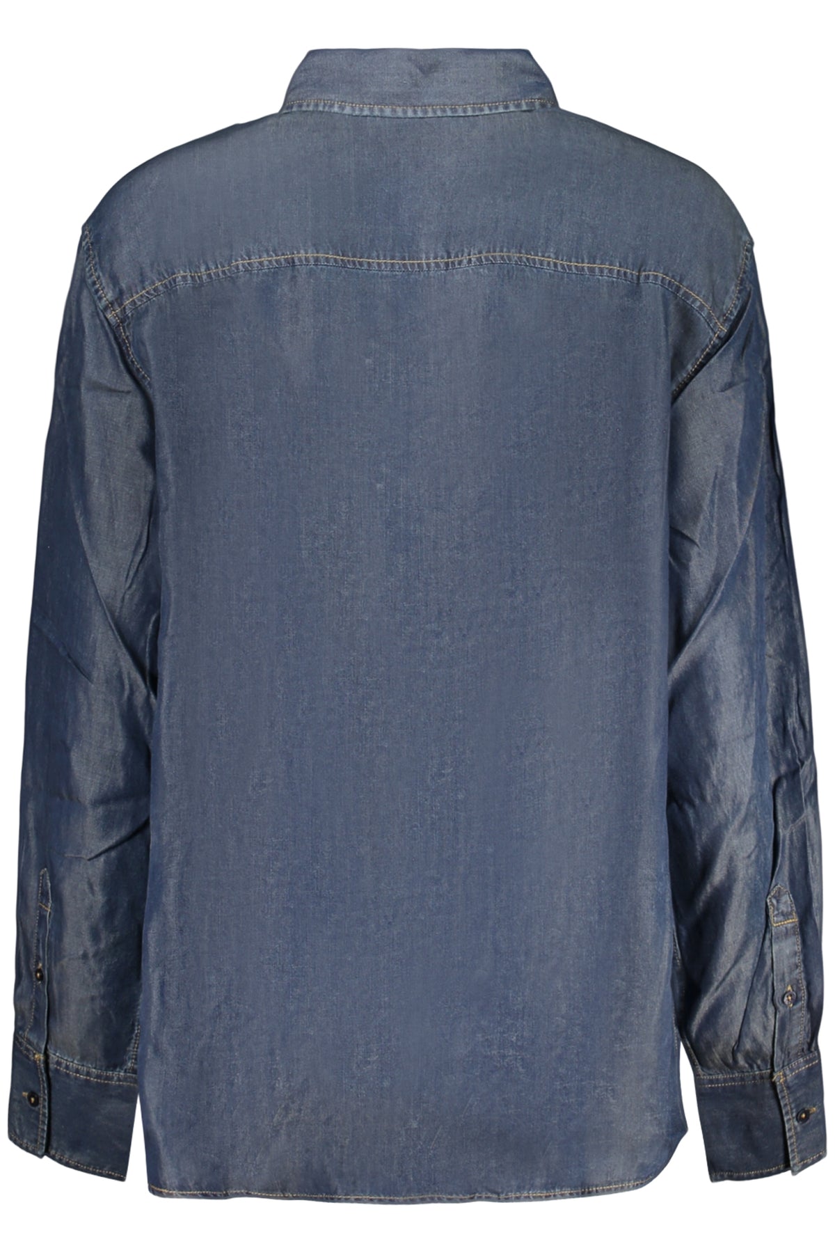 Chemise à manches longues pour femme DESIGUAL, bleue