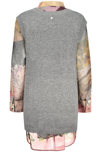 CHEMISE À MANCHES LONGUES POUR FEMME DESIGUAL, GRISE