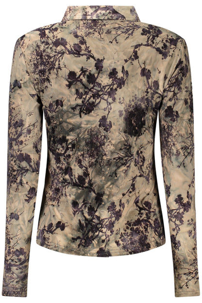 CHEMISE À MANCHES LONGUES POUR FEMME DESIGUAL, MARRON