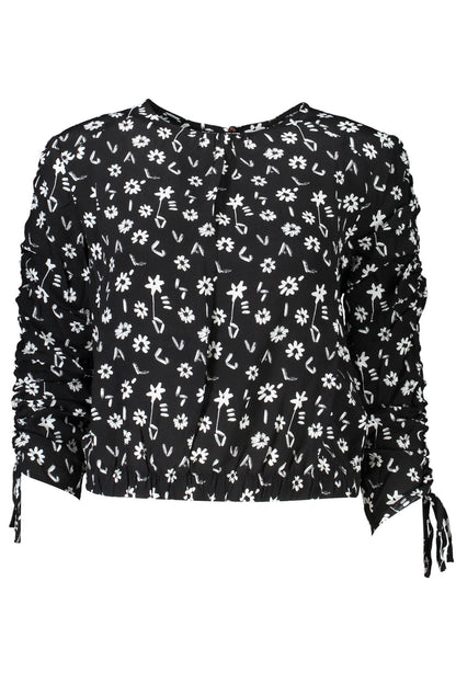 DESIGUAL LONG SLEEVE SHIRT WOMEN BLACK