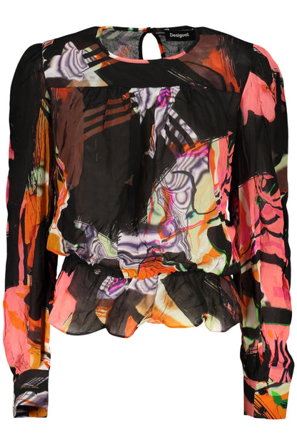 DESIGUAL WOMEN'S LONG-SLEEVED SHIRT BLACK