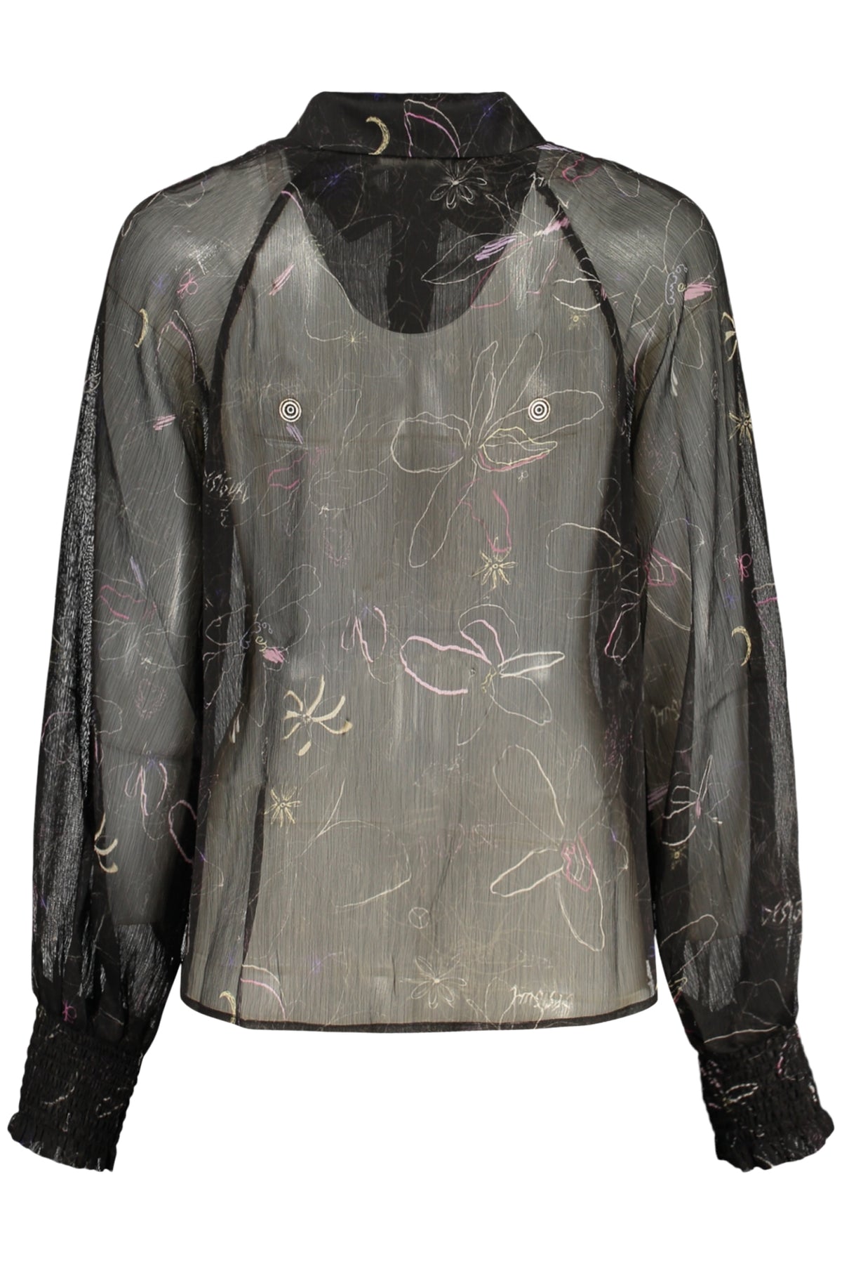 Chemise à manches longues pour femme DESIGUAL, noire