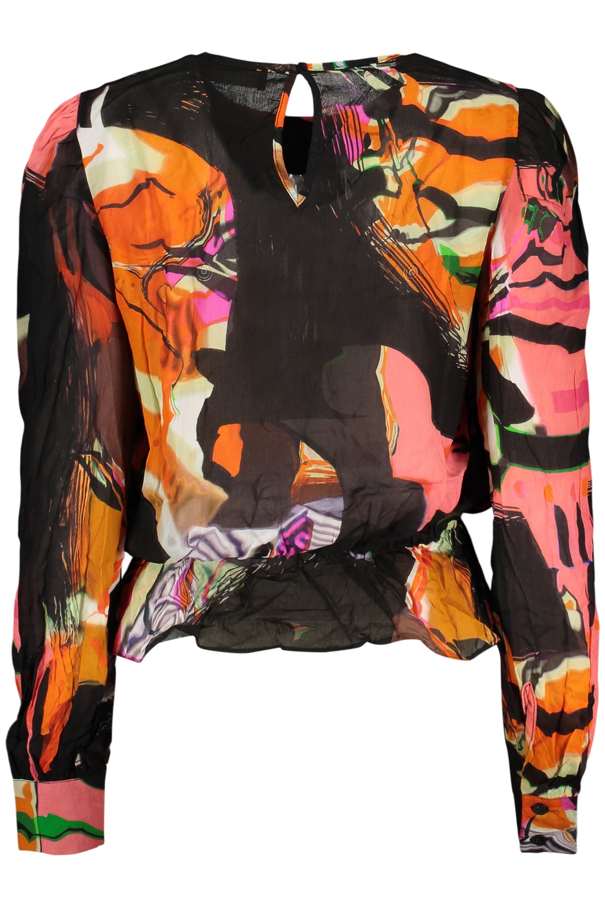 DESIGUAL WOMEN'S LONG-SLEEVED SHIRT BLACK
