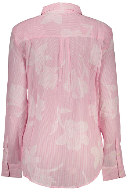DESIGUAL WOMEN'S PINK LONG-SLEEVED SHIRT