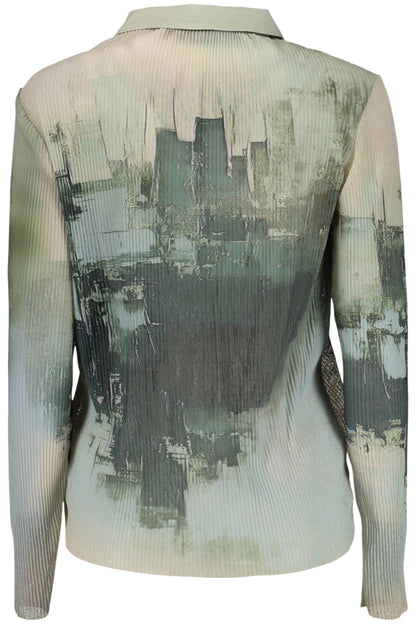 DESIGUAL WOMEN'S LONG-SLEEVED SHIRT, GREEN