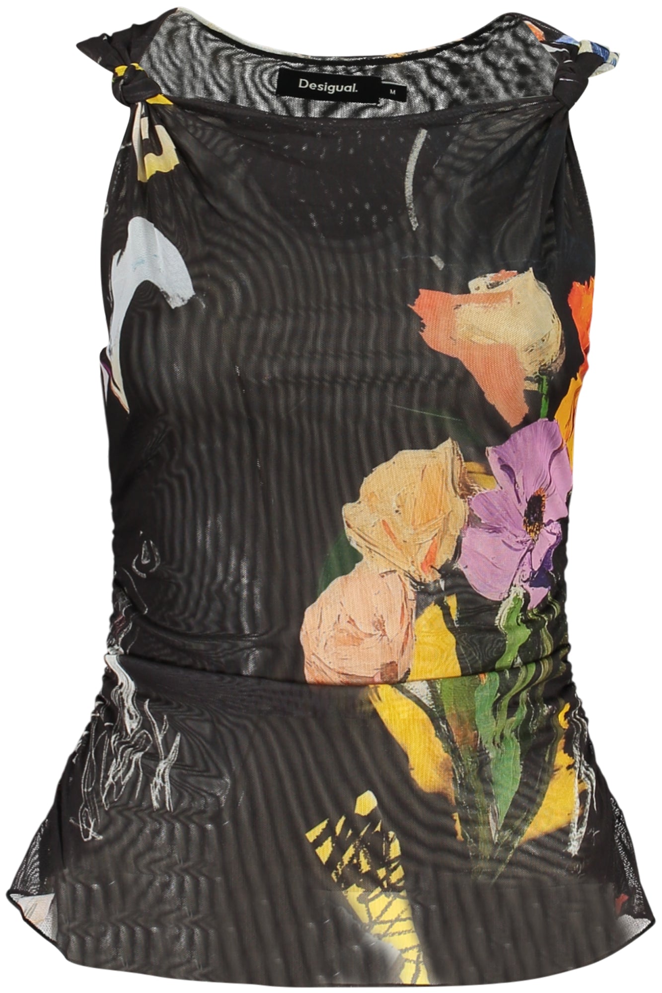 DESIGUAL WOMEN'S BLACK TANK TOP