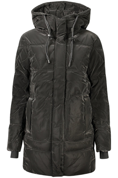 DESIGUAL WOMEN'S BLACK COAT