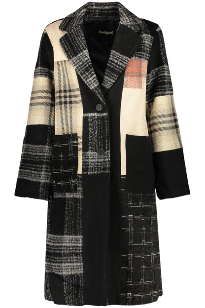 DESIGUAL WOMEN'S BLACK COAT