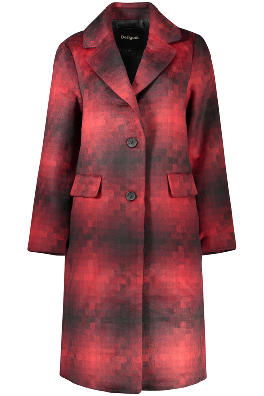 MANTEAU ROUGE POUR FEMME DESIGUAL