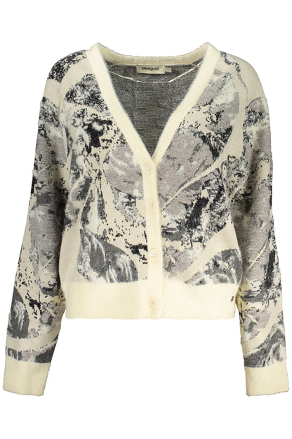 CARDIGAN BLANC POUR FEMME DESIGUAL