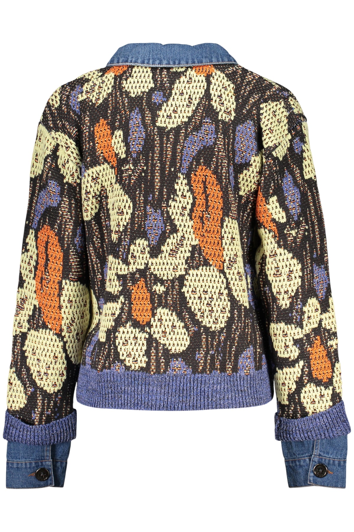 DESIGUAL WOMEN'S BLUE CARDIGAN