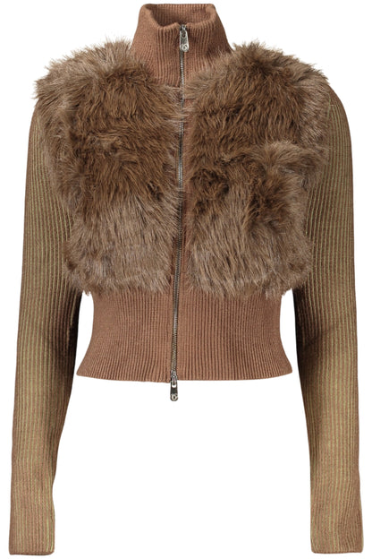 CARDIGAN MARRON POUR FEMME DESIGUAL