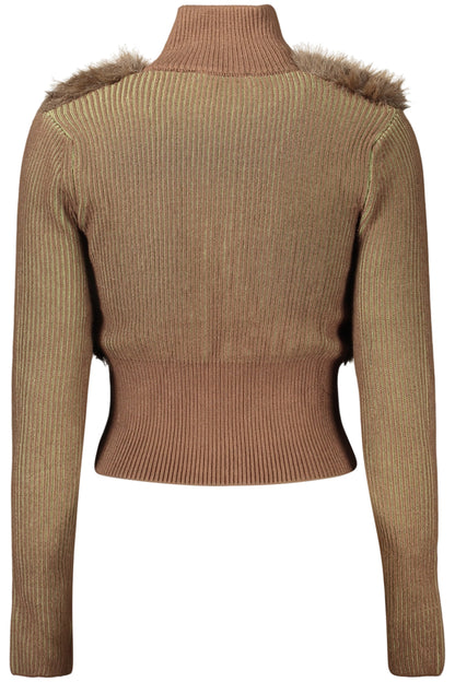 CARDIGAN MARRON POUR FEMME DESIGUAL