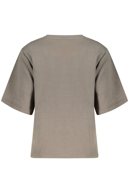 DESIGUAL WOMEN'S GRAY ZIP-UP SWEATSHIRT