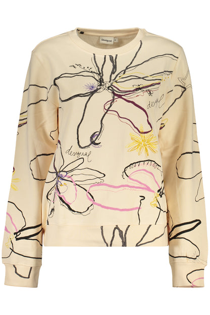 DESIGUAL WOMEN'S PINK ZIP-UP SWEATSHIRT