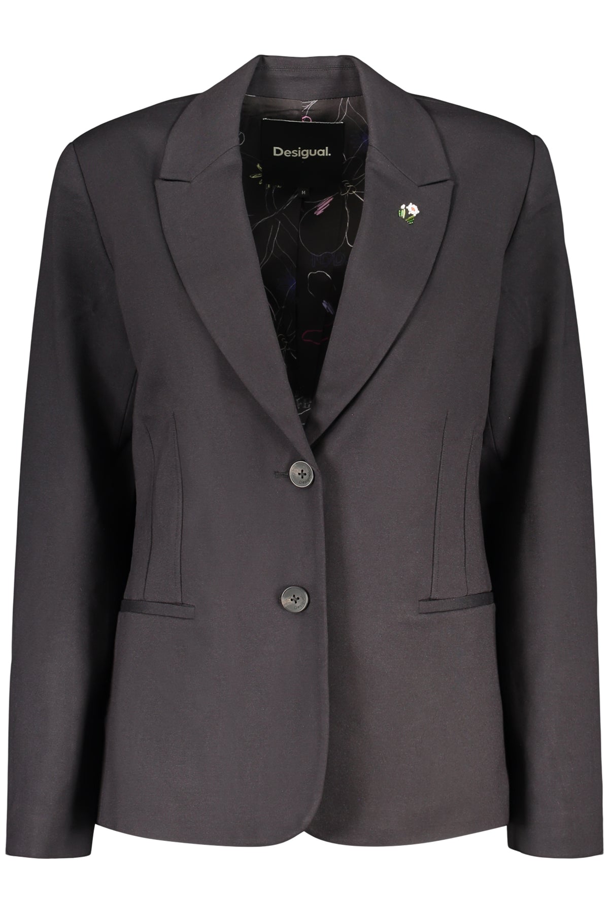 VESTE NOIRE CLASSIQUE POUR FEMME DESIGUAL
