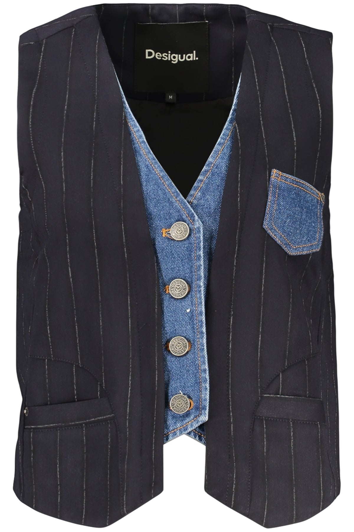 GILET BLEU POUR FEMME DESIGUAL