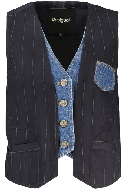 GILET BLEU POUR FEMME DESIGUAL