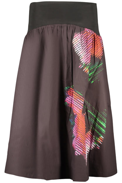 DESIGUAL WOMEN'S LONG SKIRT BLACK