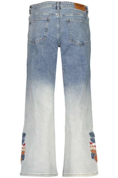 DESIGUAL WOMEN'S DENIM JEANS, BLUE
