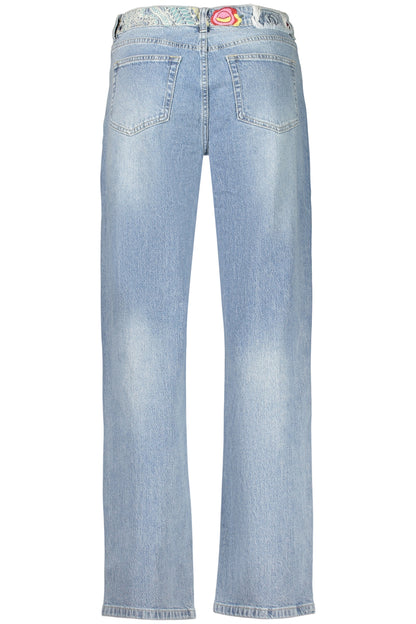 DESIGUAL WOMEN'S DENIM JEANS, BLUE