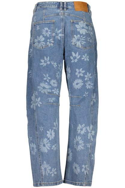DESIGUAL WOMEN'S DENIM JEANS, BLUE