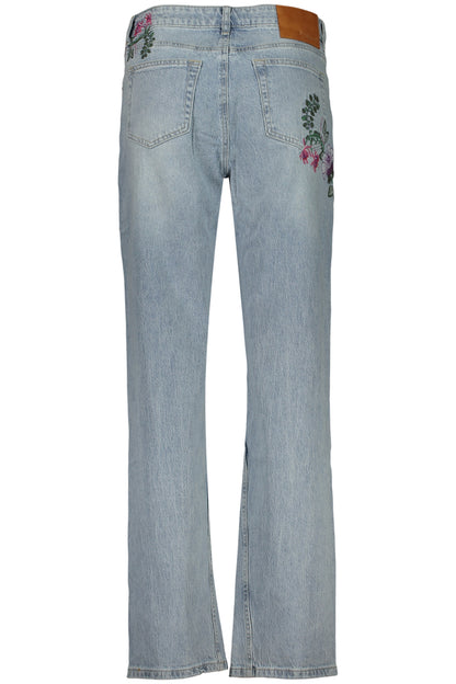DESIGUAL WOMEN'S DENIM JEANS, BLUE